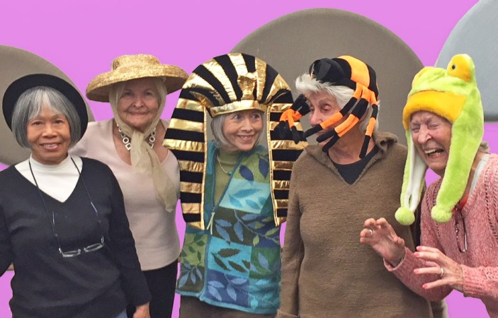 From left: Sherry Woodruff, Lilian Baer, Elaine Schwenker, Sandy Hale, Jo Zender